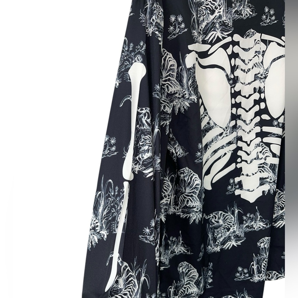 Novamen Mr. Savage Bones button up shirt. Size XXXL GUC - Picture 8 of 10